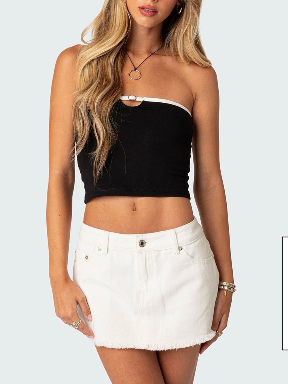Edikted Colby Belted Tube Top